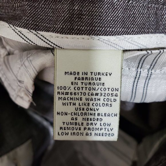 ANTHROPOLOGIE, ELEVENSES Size 6 Gray, Taupe 100% Cotton, Wide Leg Pants - Picture 7 of 10